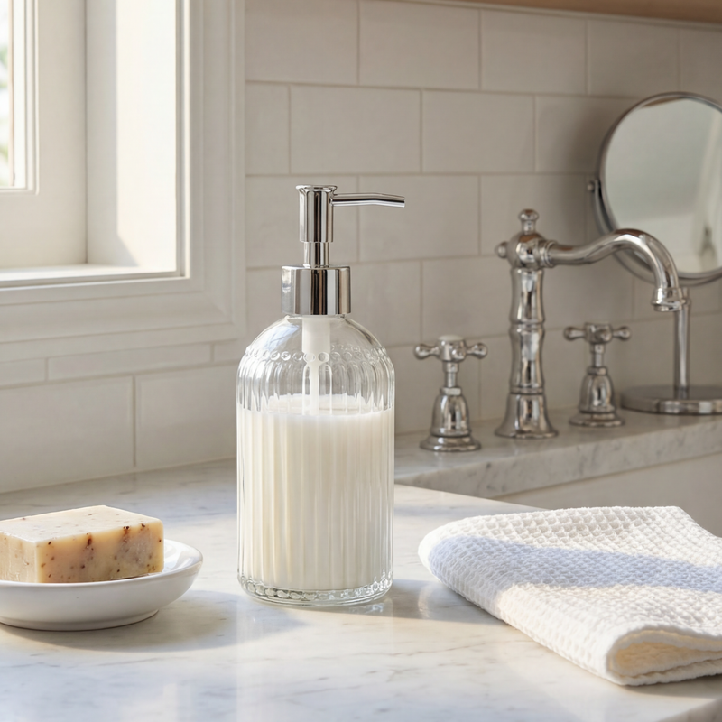Dispenser de Jabón Líquido de Vidrio
