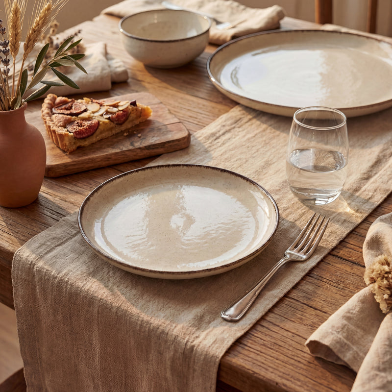 Plato de Postre Línea Cream