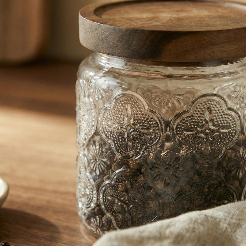 Frasco Siena con Tapa de Madera