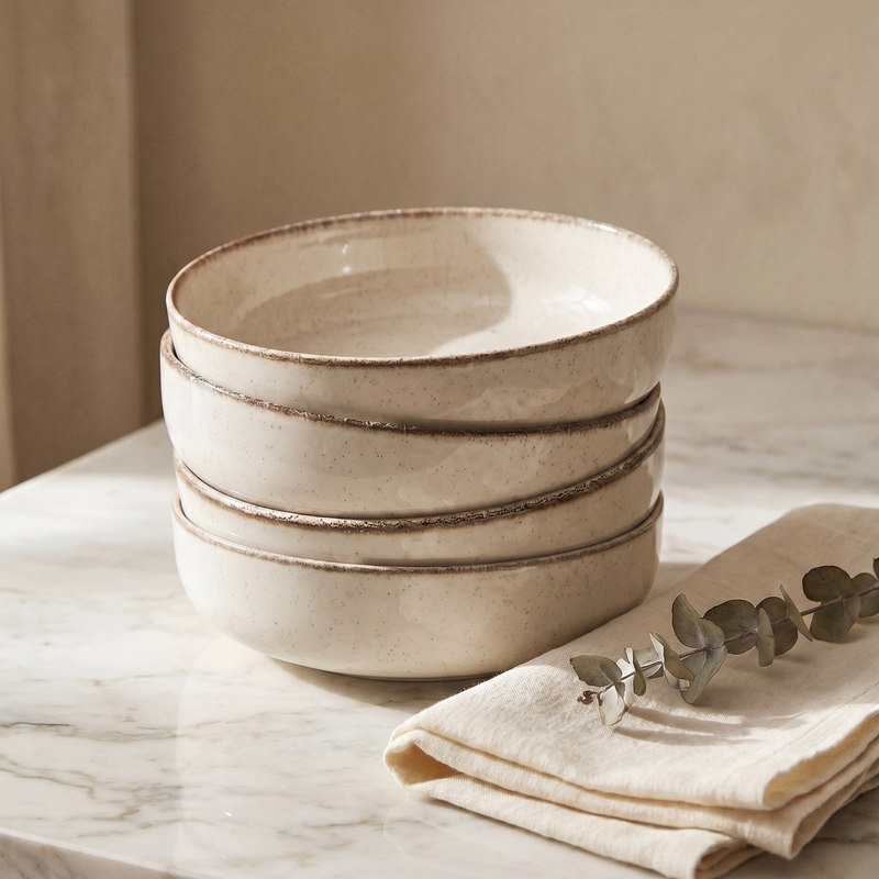 Bowl Cream Set x4