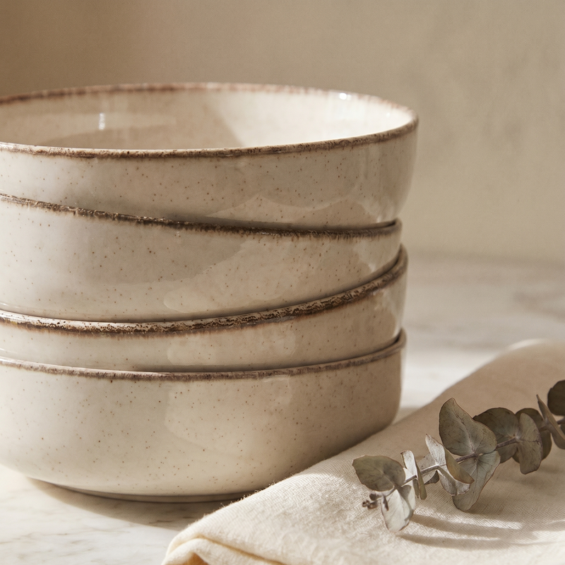 Bowl Cream Set x4