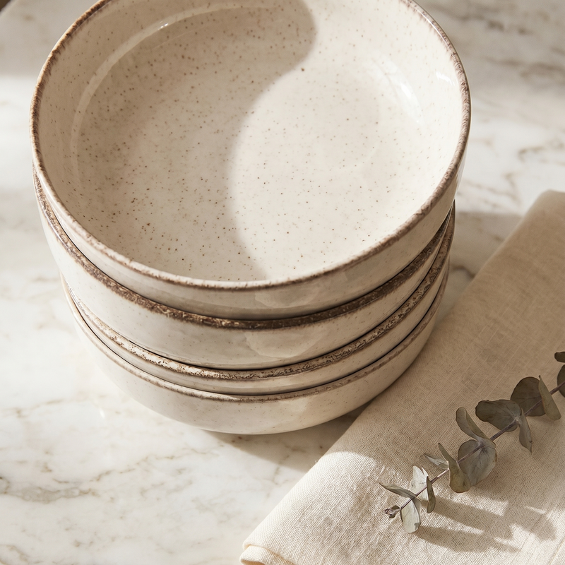 Bowl Cream Set x4
