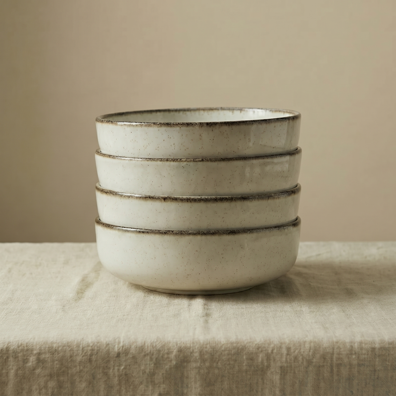 Bowl Cream Set x4