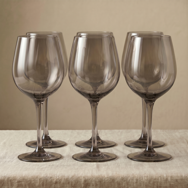 Copas de Vino Smoke Set x6