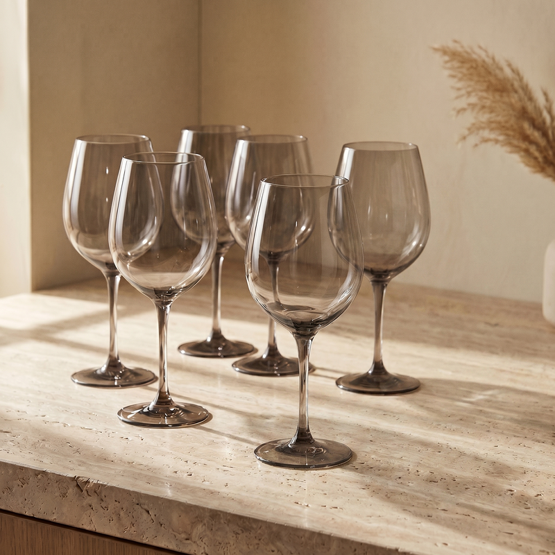 Copas de Vino Smoke Set x6