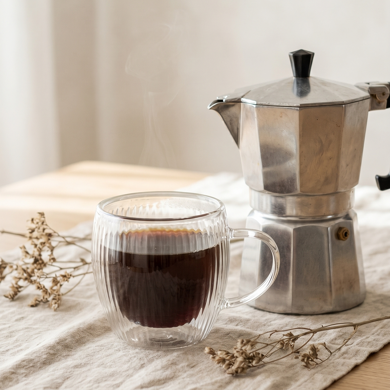 Cafetera Italiana Tradicional Mediana