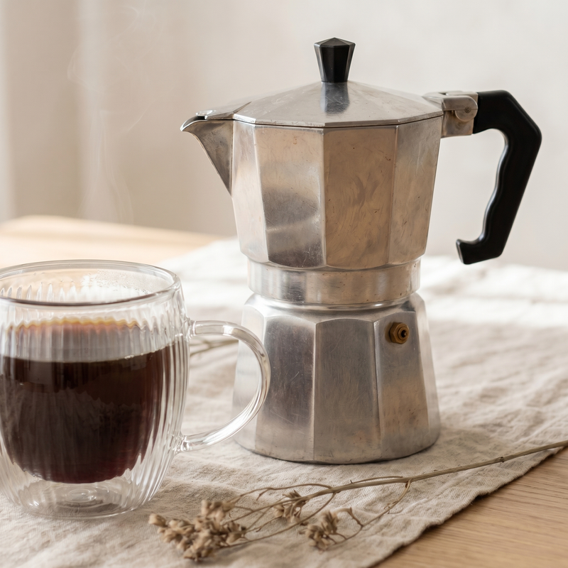 Cafetera Italiana Tradicional Mediana