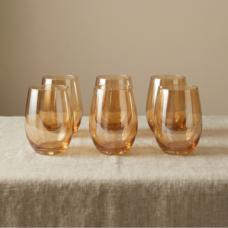 Vasos Amber x6