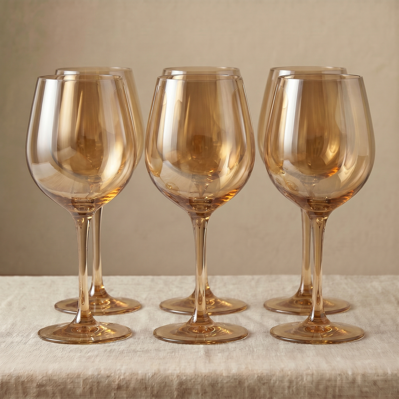 Copas de Vino Amber x6