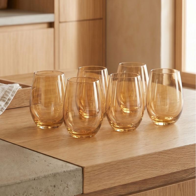 Vasos Amber x6