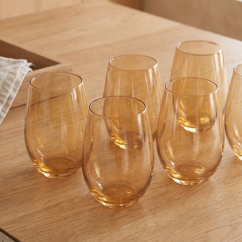 Vasos Amber x6