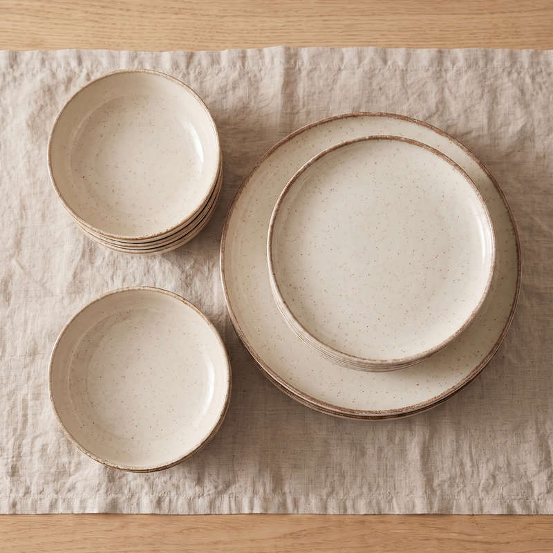 Vajilla Cream Set Completo x6