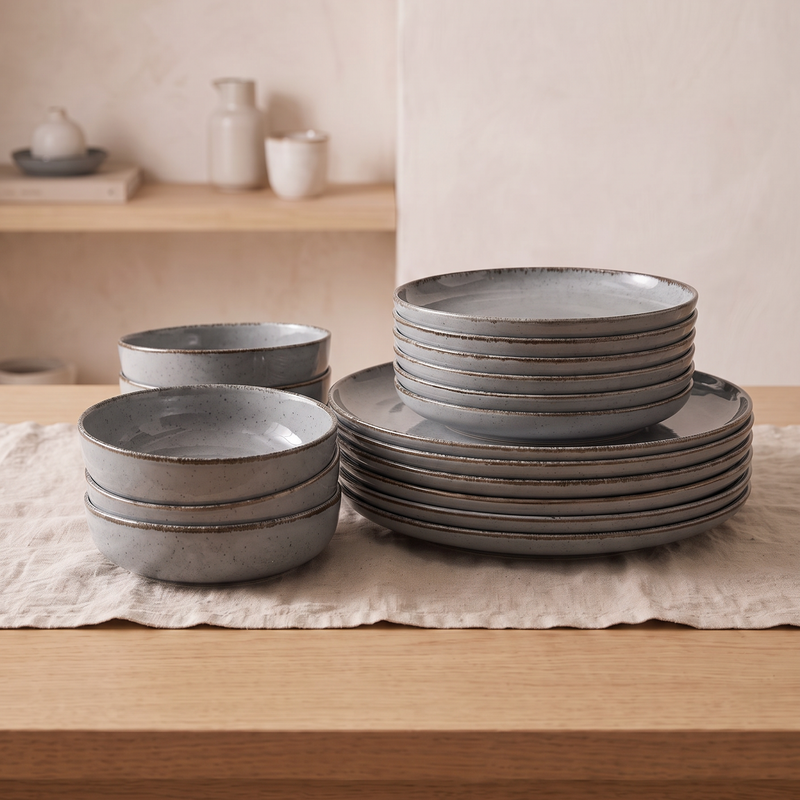 Vajilla Ash Set Completo x6