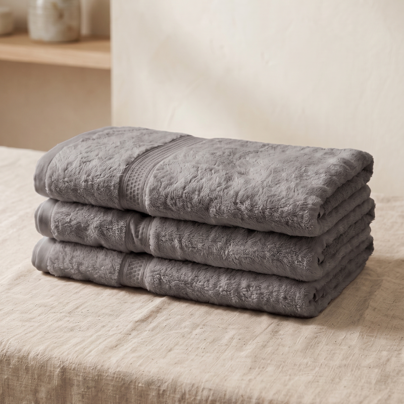 Set de Toallones Santorini Gris x3