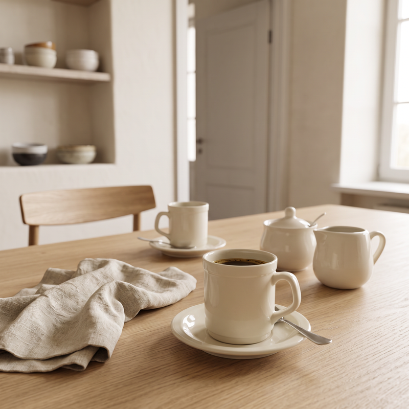 Set x2 Taza Roma con Plato