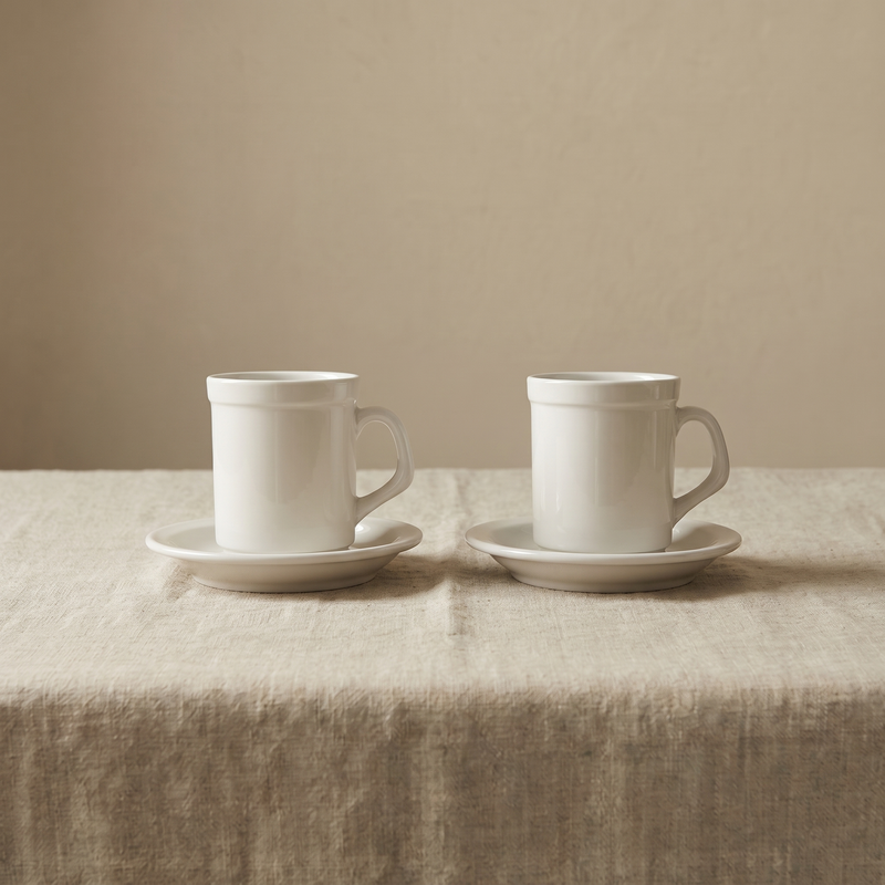 Set x2 Taza Roma con Plato