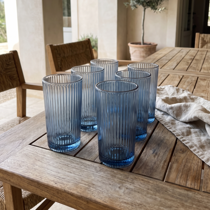 Set x6 Vasos Marzocco Blue
